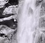 In the 70m abseil, Ecouges upper part, Vercors range, near Lyon and Grenoble