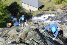 La Cascade via ferrata, La Morte, Isère.