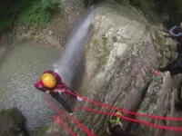 Beautiful abseiling at Terfond Pernaz canyon