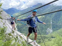 Roche Veyrand via ferrata in Chartreuse mountain