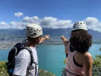 Le lac du bourget, depuis la via ferrata du col du chat