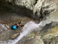 Descente en canyoning à Angon, Talloires, lac d'Annecy