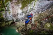 Un des nombreux sauts du canyon du Furon à Grenoble